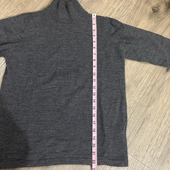 Vtg Spiegel 100% Merino Wool Turtleneck Sweater Gray Women’s Sz S Classic 90s - Picture 7 of 11